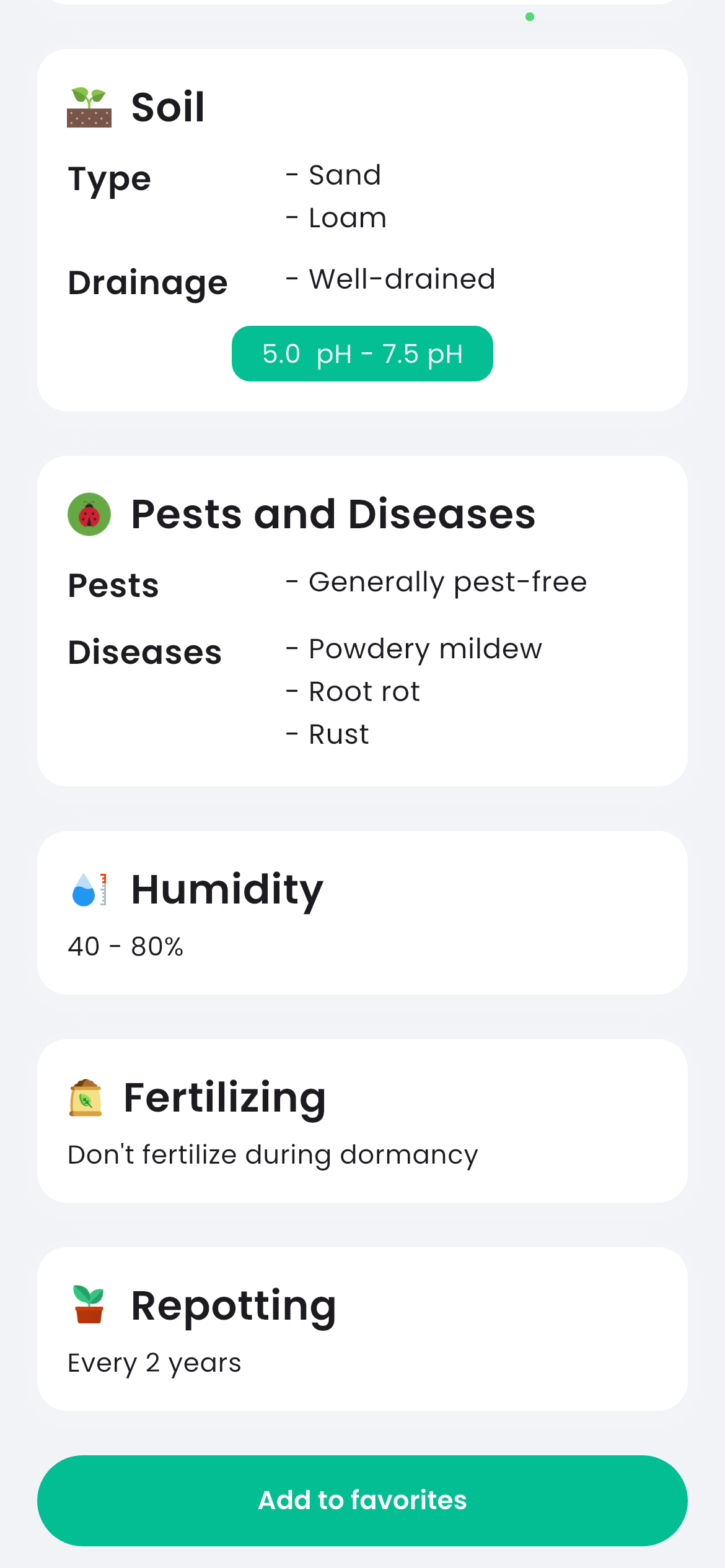Get plant care instructions